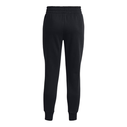 Black - Back - Under Armour Womens-Ladies Rival Tapered Jogging Bottoms