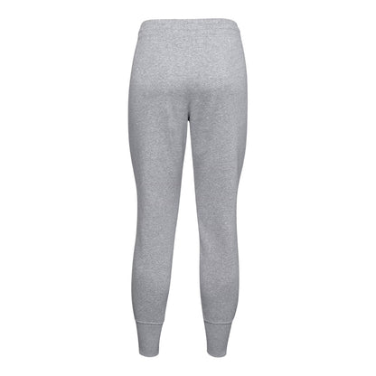 Steel Heather - Back - Under Armour Womens-Ladies Rival Tapered Jogging Bottoms