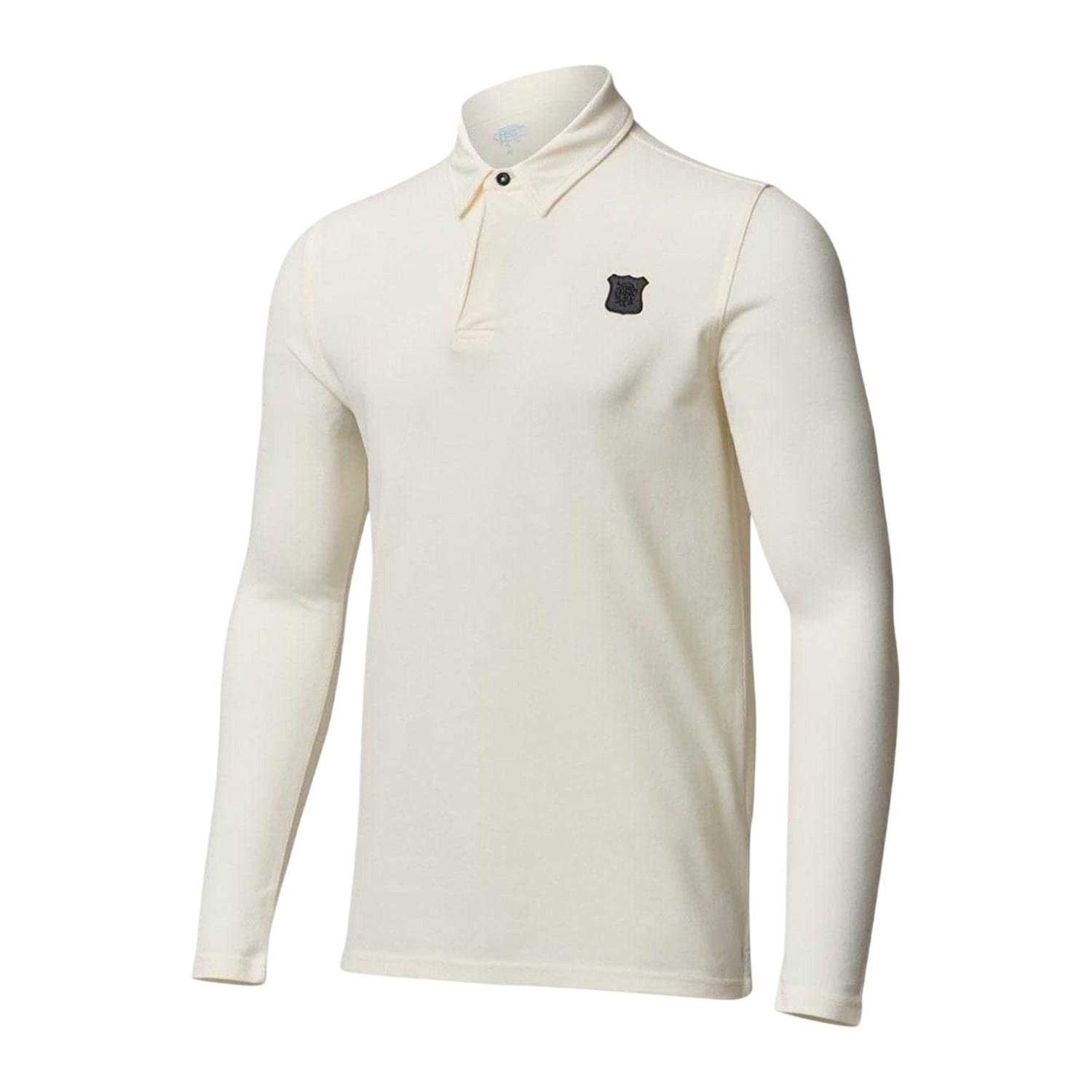 White - Front - Castore Mens Rangers FC Long-Sleeved Polo Shirt