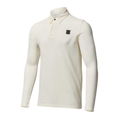 White - Front - Castore Mens Rangers FC Long-Sleeved Polo Shirt