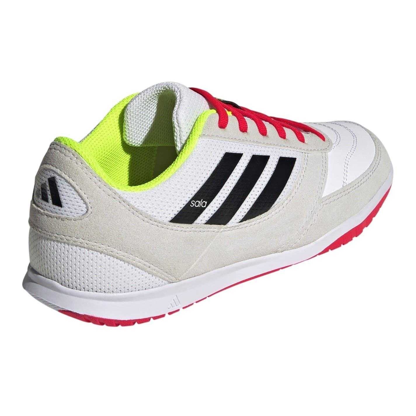 White-Black-Green - Back - Adidas Womens-Ladies Sala Competition II Leather Indoor Football Trainers