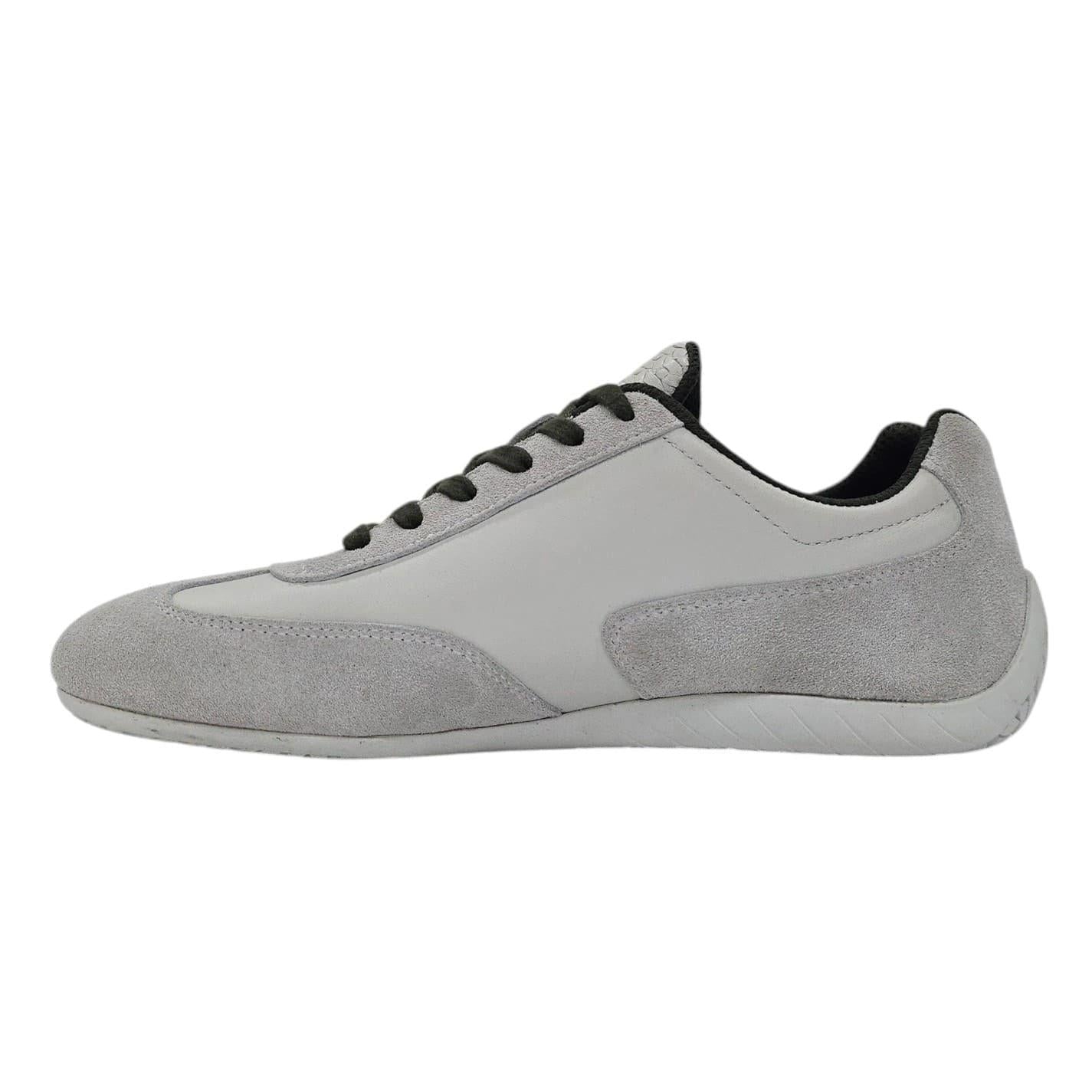 Grey-Dark Green - Side - Jack Wills Womens-Ladies Yosemite Suede Trainers