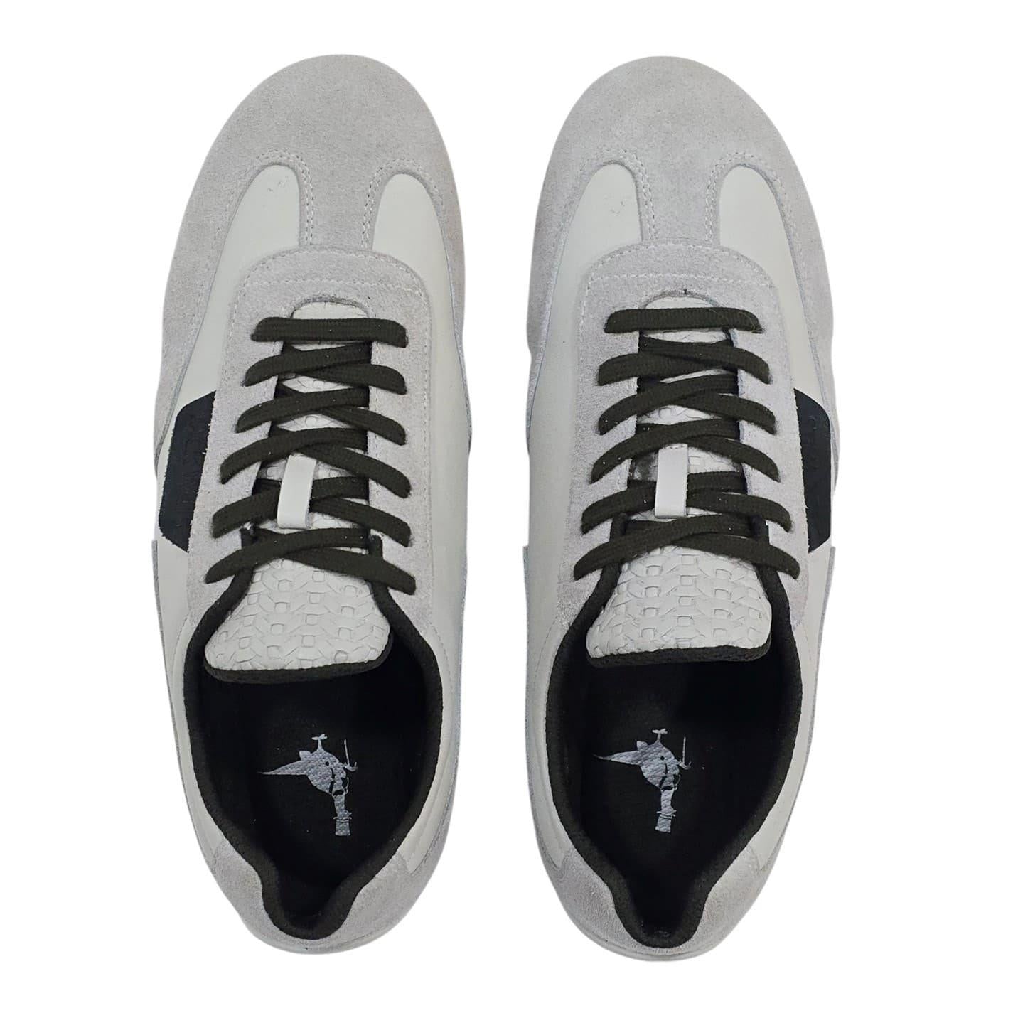 Grey-Dark Green - Lifestyle - Jack Wills Womens-Ladies Yosemite Suede Trainers