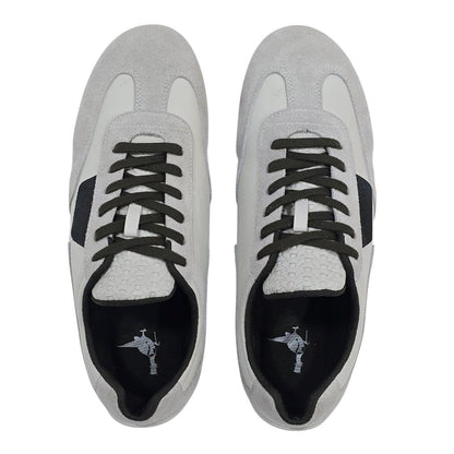 Grey-Dark Green - Lifestyle - Jack Wills Womens-Ladies Yosemite Suede Trainers