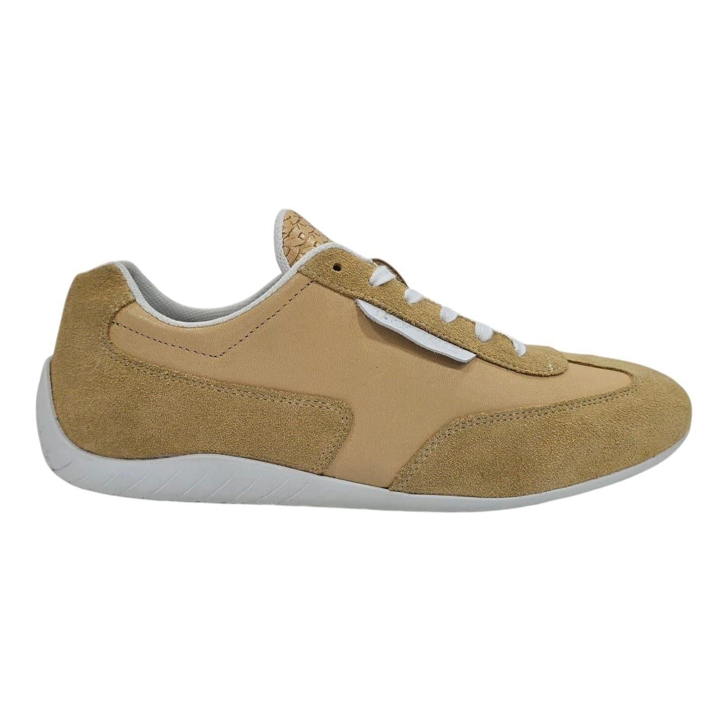 Sand-White - Front - Jack Wills Womens-Ladies Yosemite Suede Trainers