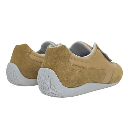 Sand-White - Back - Jack Wills Womens-Ladies Yosemite Suede Trainers