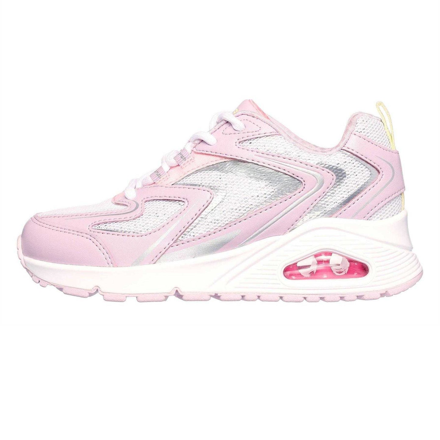 Lavender-Pink - Back - Skechers Womens-Ladies Tres Air Uno Glit Airy Trainers