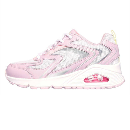 Lavender-Pink - Back - Skechers Womens-Ladies Tres Air Uno Glit Airy Trainers