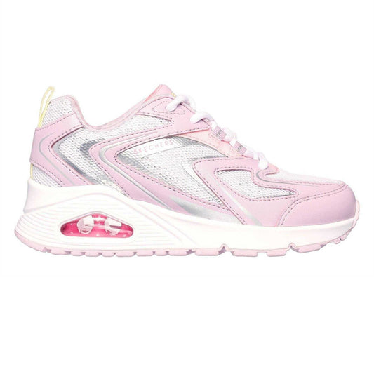 Lavender-Pink - Front - Skechers Womens-Ladies Tres Air Uno Glit Airy Trainers
