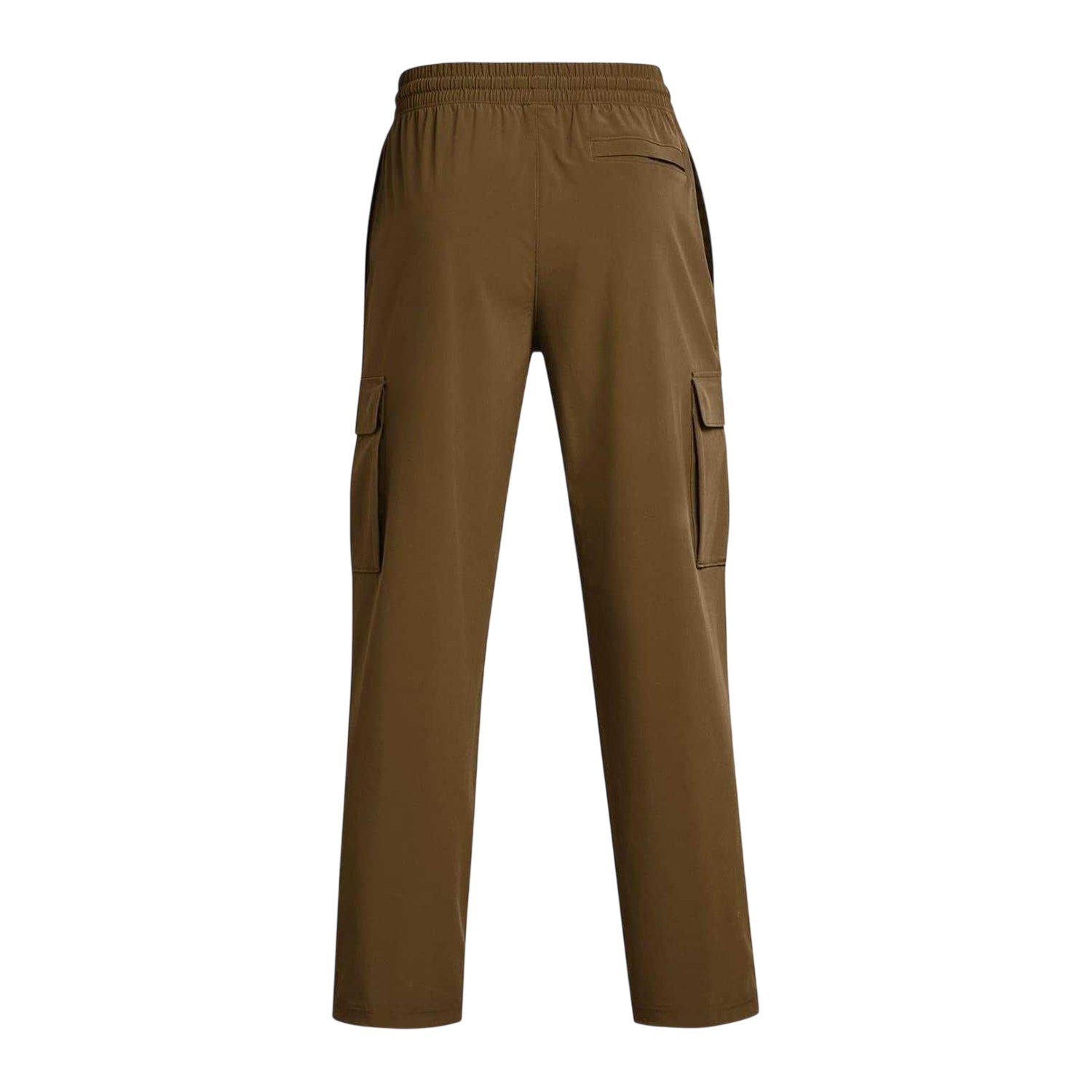 Brown - Back - Under Armour Mens Vibe Woven Regular Combat Trousers