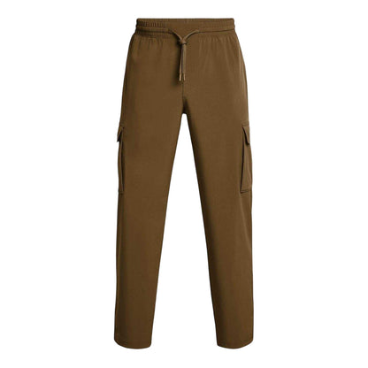 Brown - Front - Under Armour Mens Vibe Woven Regular Combat Trousers