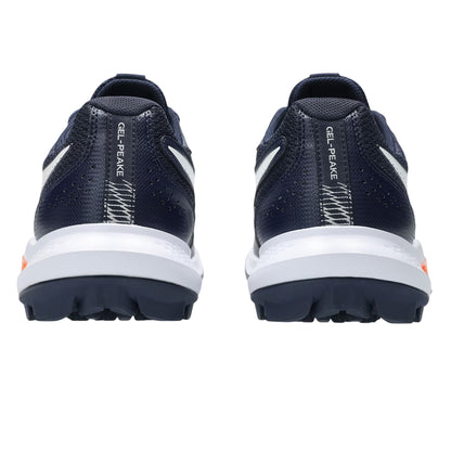 Midnight-Cream - Back - Asics Womens-Ladies Peak 3 Graphic Print Low Trainers