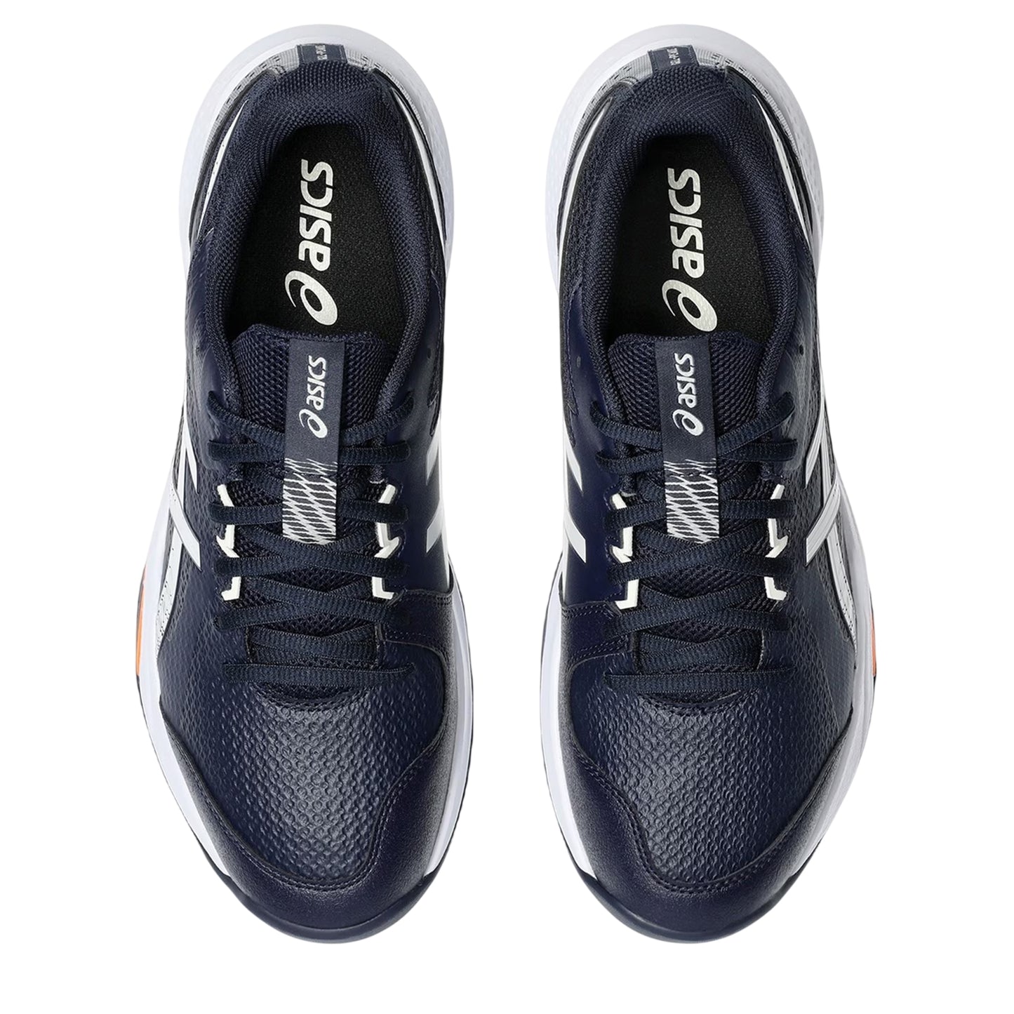 Midnight-Cream - Pack Shot - Asics Womens-Ladies Peak 3 Graphic Print Low Trainers