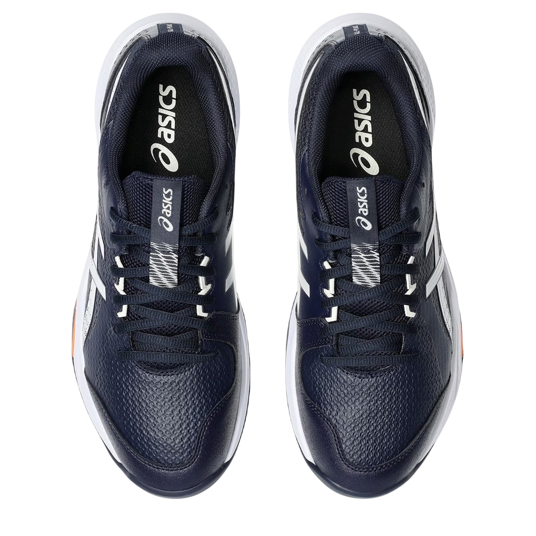 Midnight-Cream - Pack Shot - Asics Womens-Ladies Peak 3 Graphic Print Low Trainers