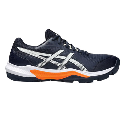 Midnight-Cream - Front - Asics Womens-Ladies Peak 3 Graphic Print Low Trainers