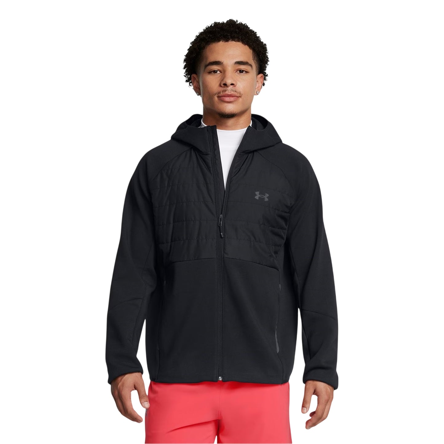 Black - Side - Under Armour Mens Unstoppable Padded Soft Shell Jacket