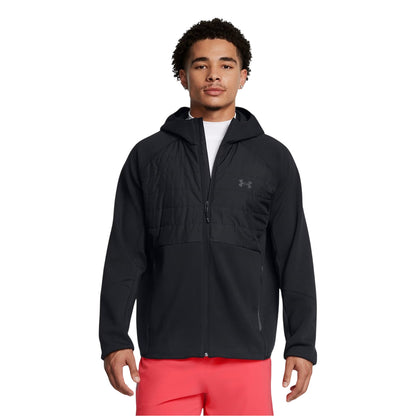 Black - Side - Under Armour Mens Unstoppable Padded Soft Shell Jacket
