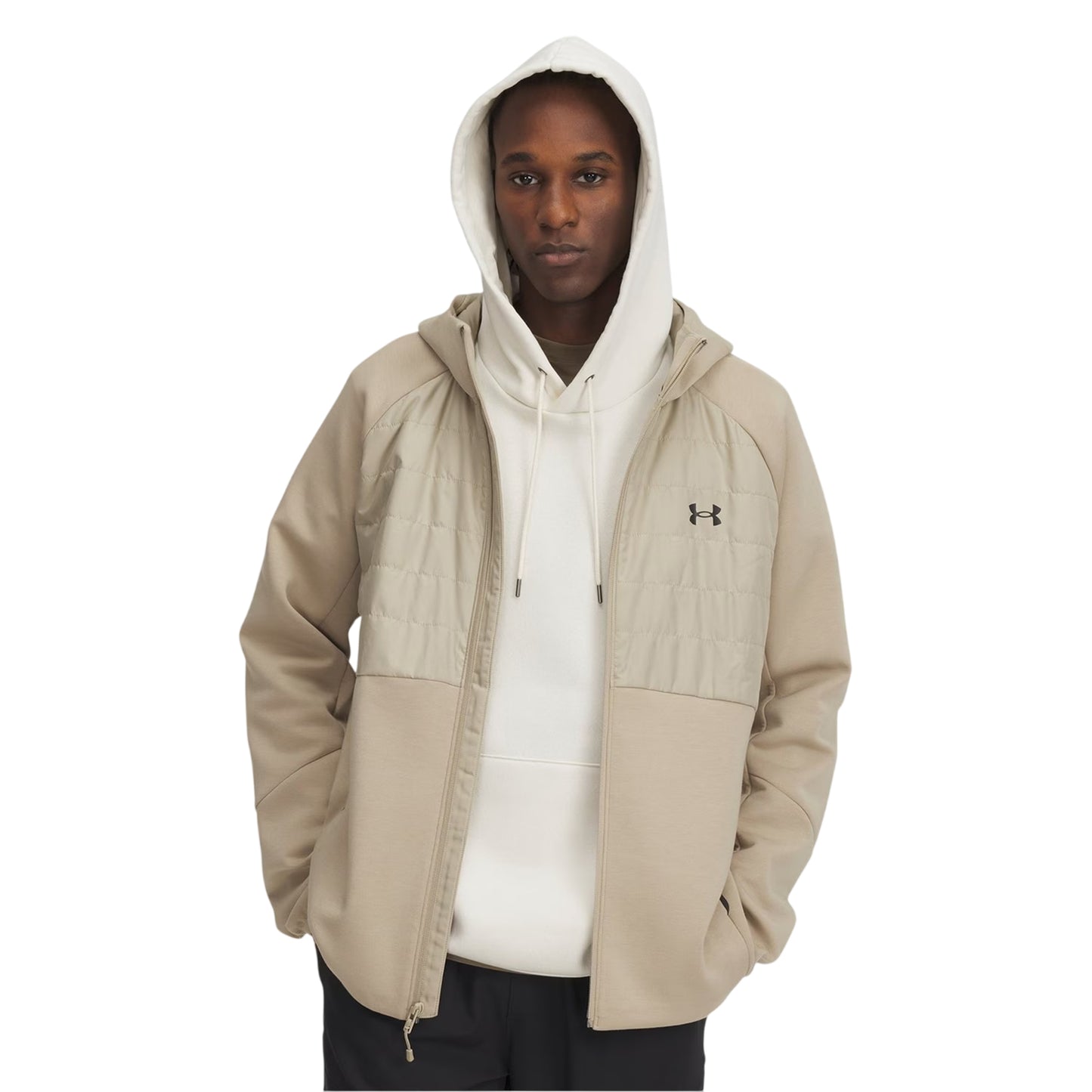 Brown - Front - Under Armour Mens Unstoppable Padded Soft Shell Jacket