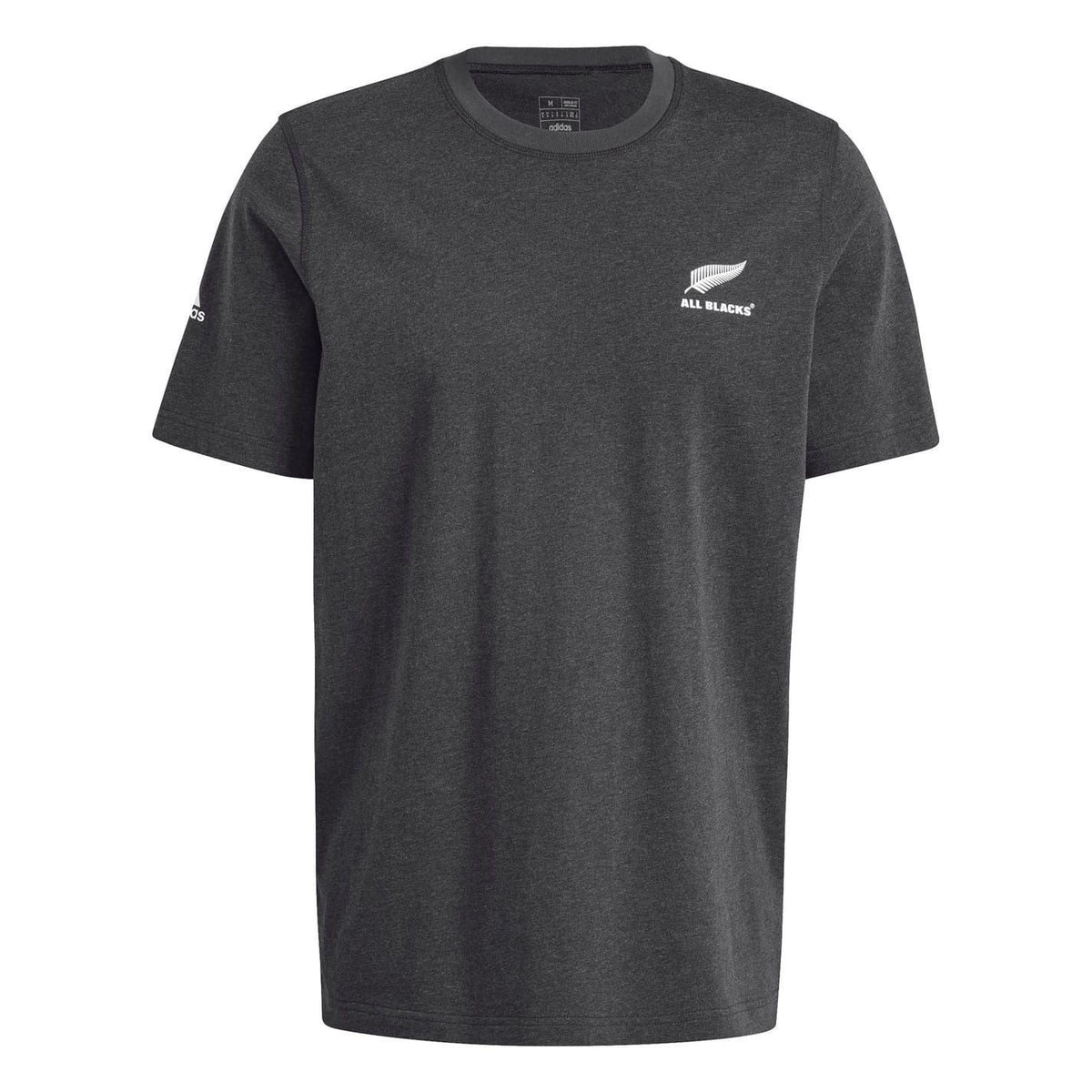 Black Melange - Front - Adidas Mens Z.N.E 2024 New Zealand All Blacks T-Shirt