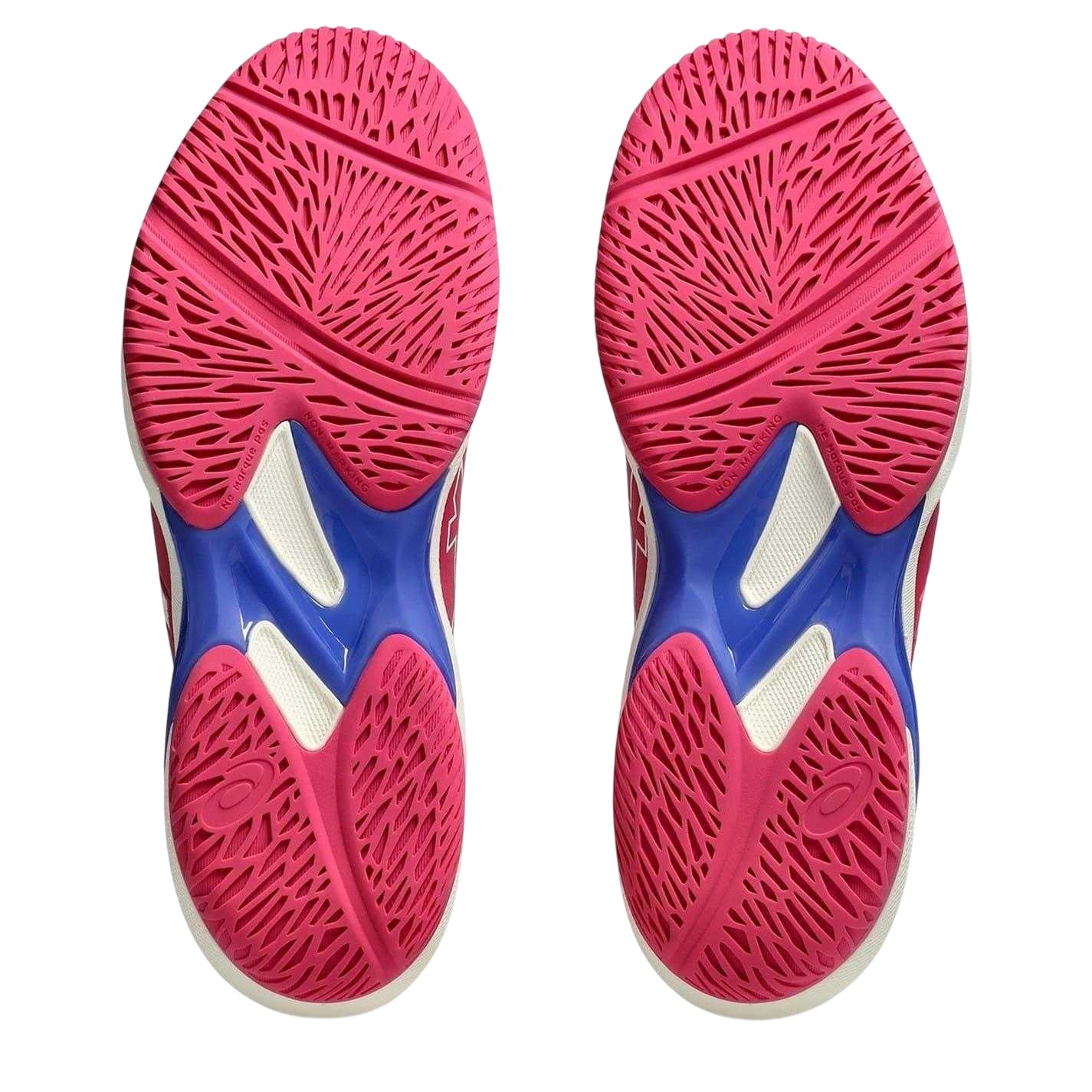 Bright Rose-Dark Cobalt - Side - Asics Womens-Ladies Solution Swift FF 2 Low Cut Tennis Shoes