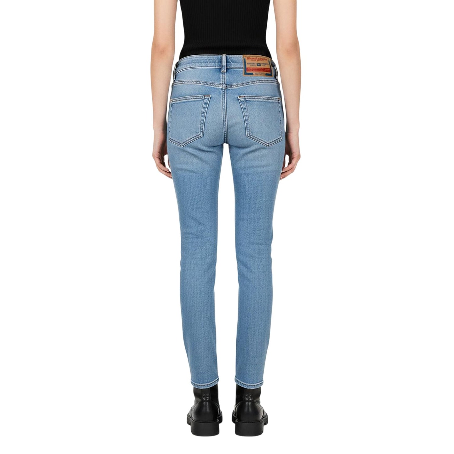 Blue Denim - Lifestyle - Diesel Womens-Ladies 2017 Slandy Jeans