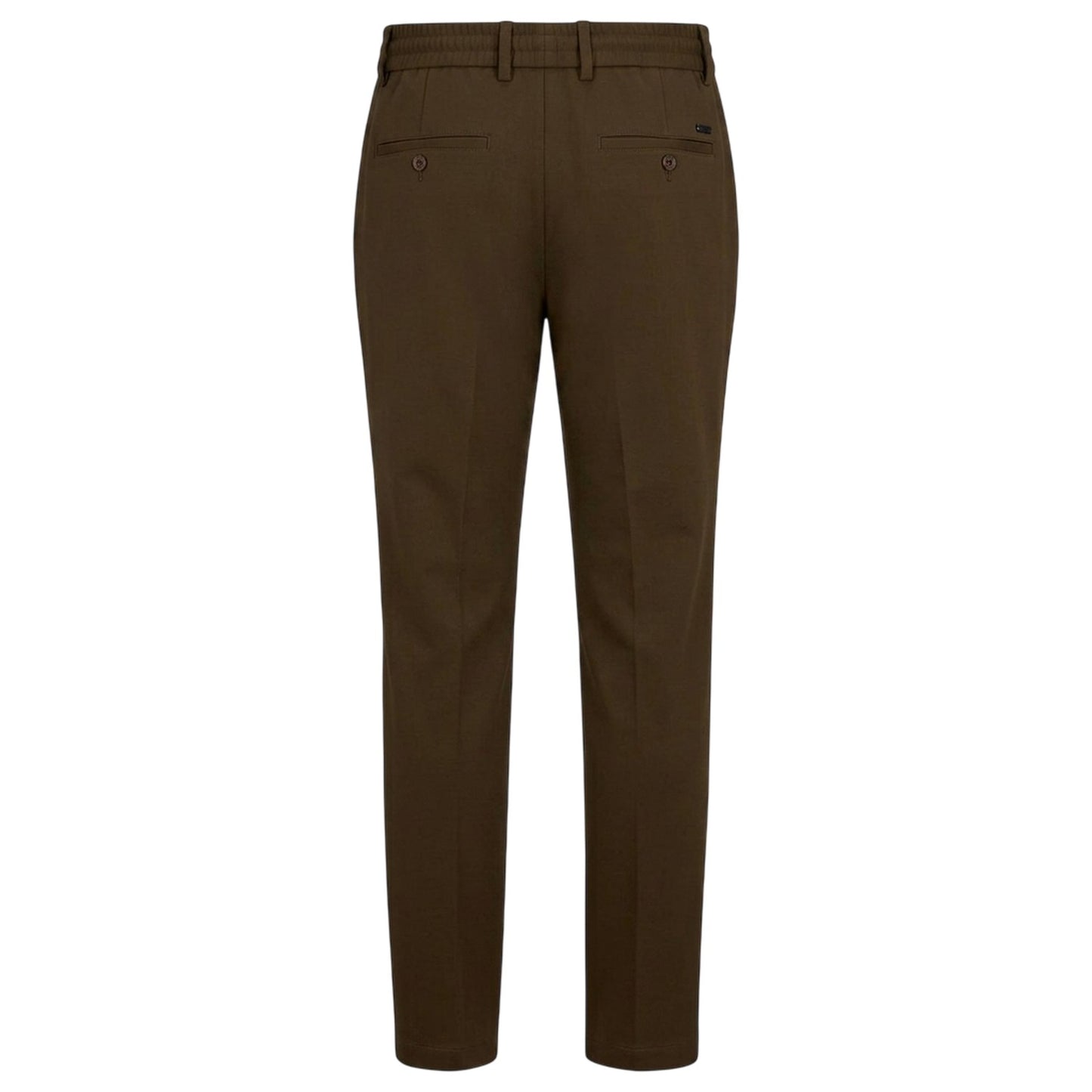 Green - Back - Boss Mens Geniusj Straight Leg Trousers