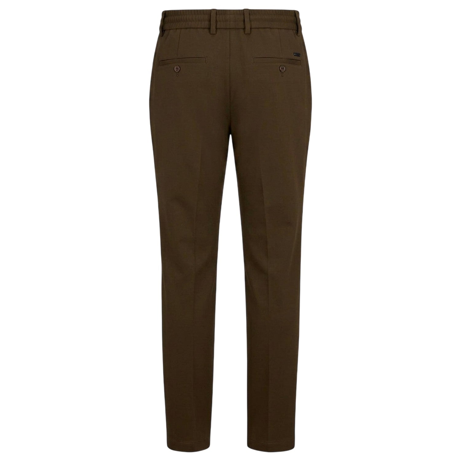 Green - Back - Boss Mens Geniusj Straight Leg Trousers