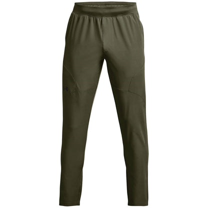 Green - Front - Under Armour Mens Unstoppable Tapered Jogging Bottoms