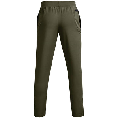 Green - Back - Under Armour Mens Unstoppable Tapered Jogging Bottoms