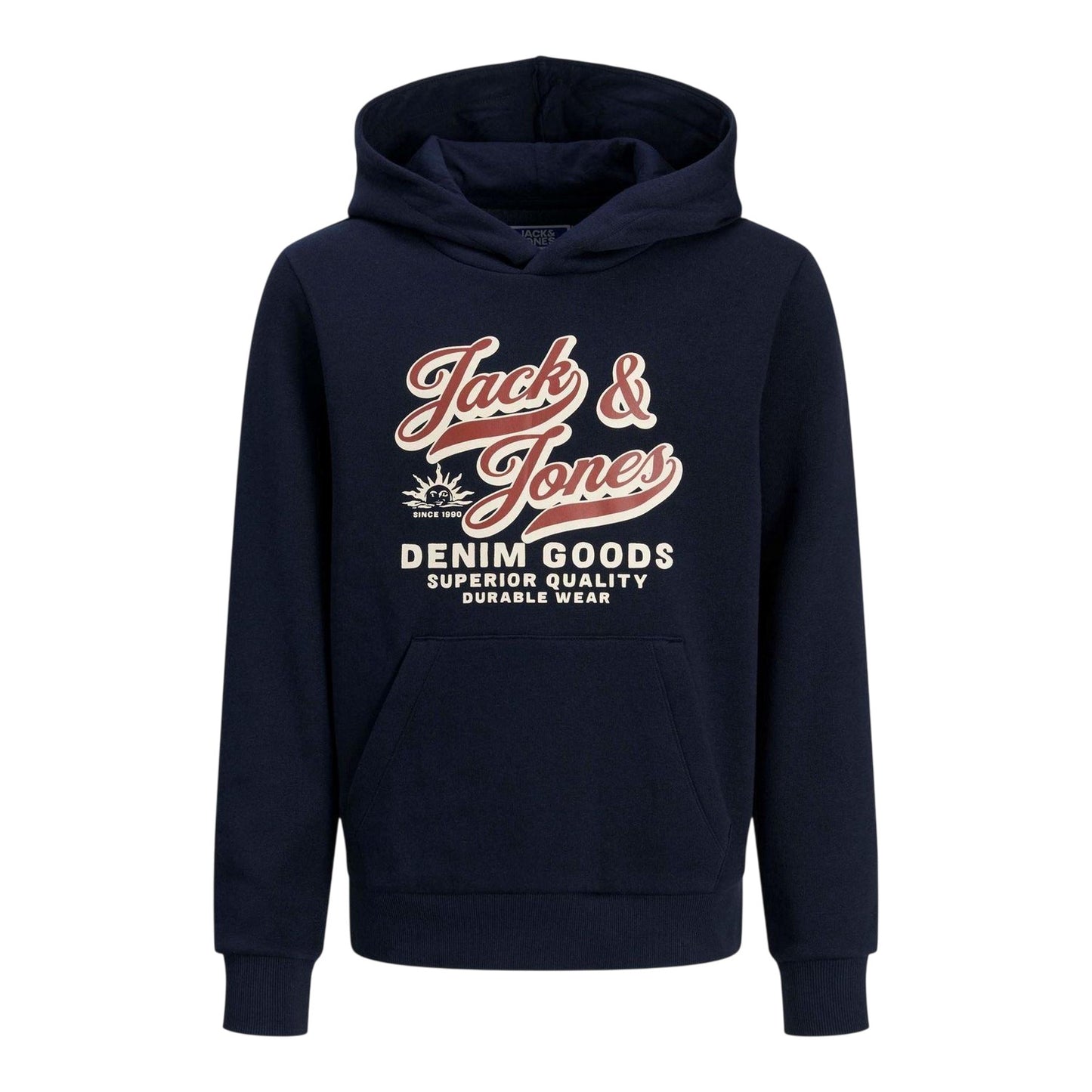 Sky Captain - Front - Jack And Jones Boys Brushed Regular Hoodie