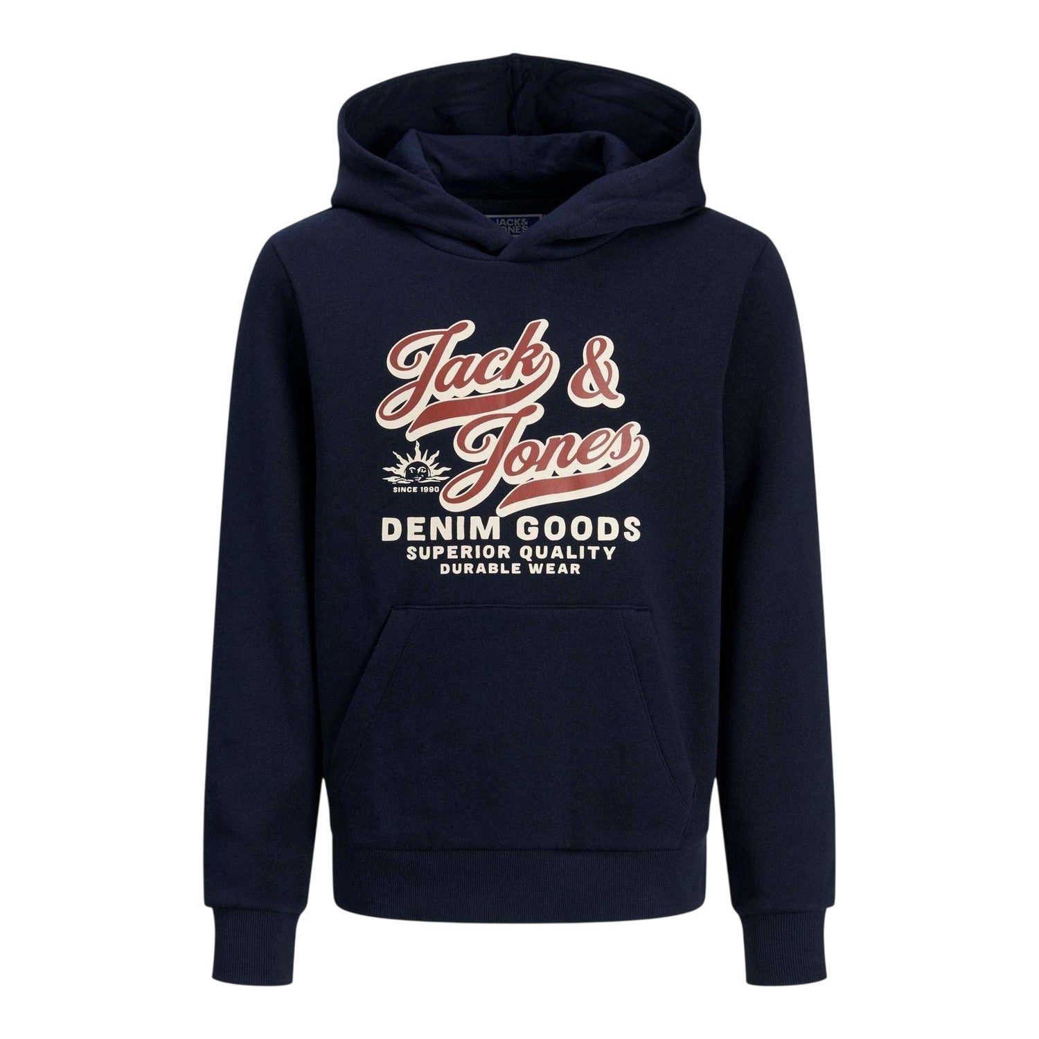 Sky Captain - Front - Jack And Jones Boys Brushed Regular Hoodie