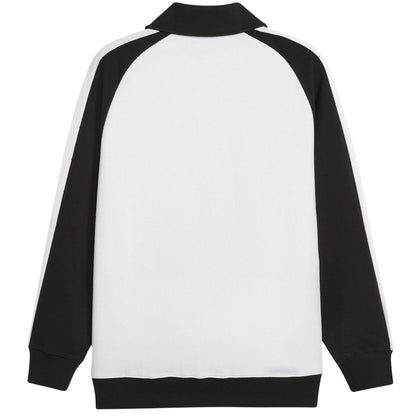 White-Black - Back - Puma Mens T7 Tracksuit Top