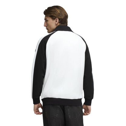 White-Black - Pack Shot - Puma Mens T7 Tracksuit Top