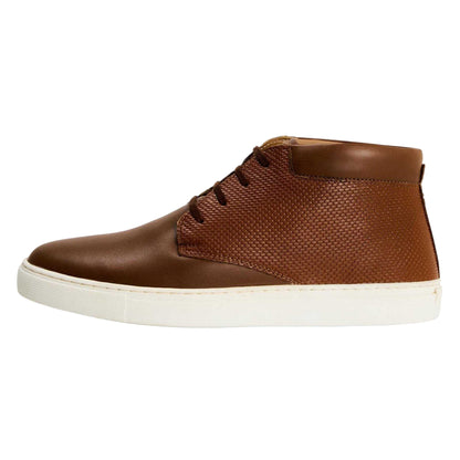 Brown - Back - Lambretta Mens Piper Chukka Boots