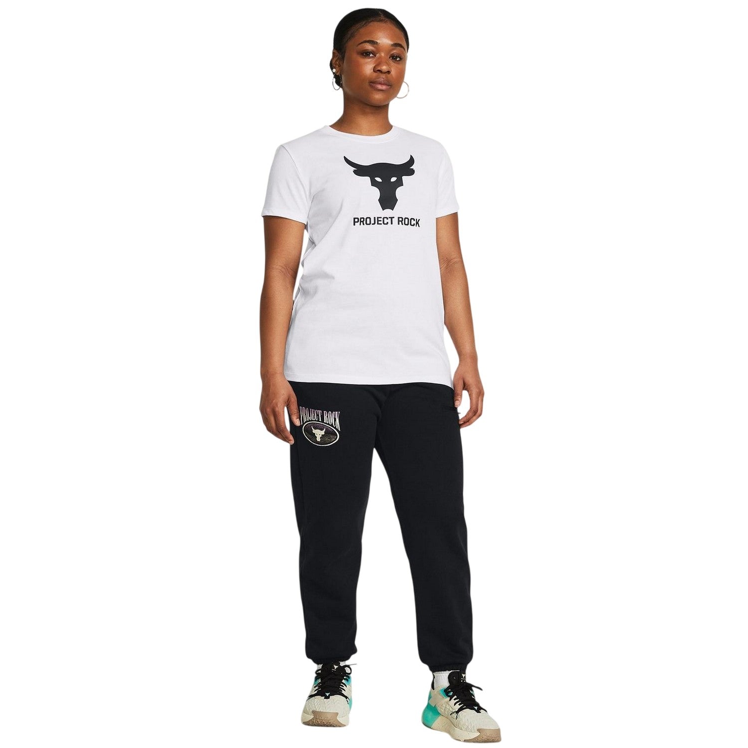 Black - Pack Shot - Under Armour Womens-Ladies Performance Tapered Joggers