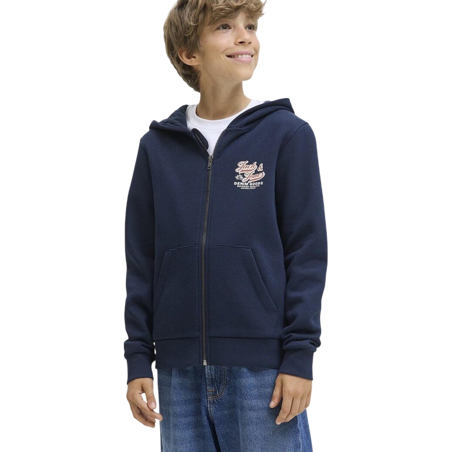Sky Captain - Lifestyle - Jack And Jones Boys Logo Regular Long-Sleeved Hoodie