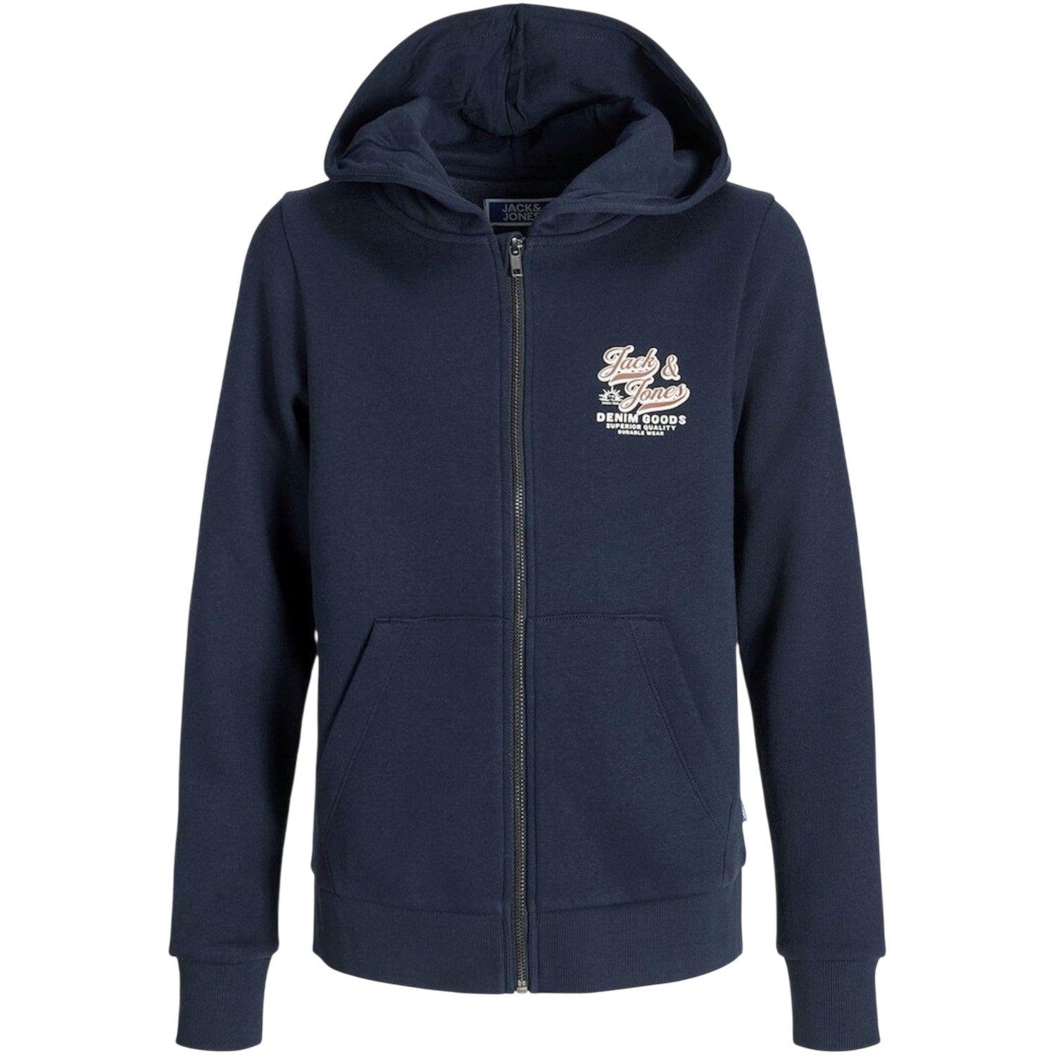 Sky Captain - Front - Jack And Jones Boys Logo Regular Long-Sleeved Hoodie