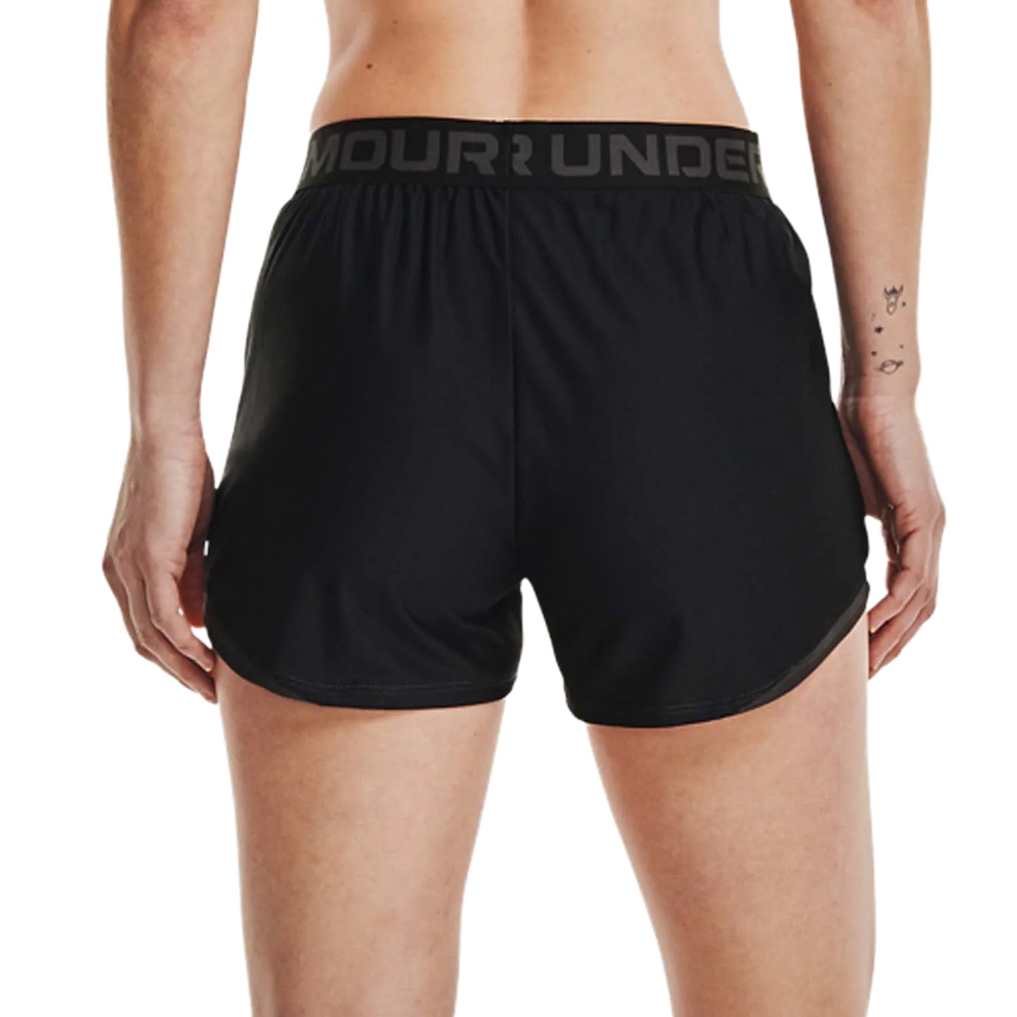 Black - Back - Under Armour Womens-Ladies Play Up 2.0 Shorts