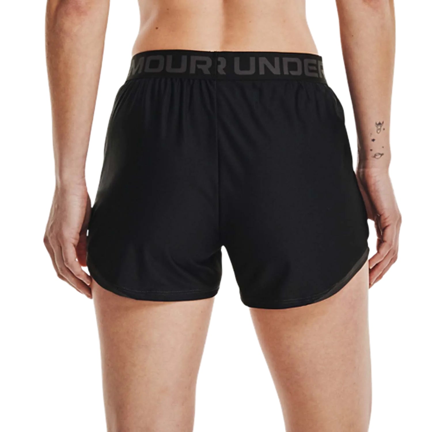 Black - Back - Under Armour Womens-Ladies Play Up 2.0 Shorts