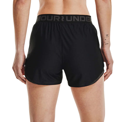Black - Back - Under Armour Womens-Ladies Play Up 2.0 Shorts