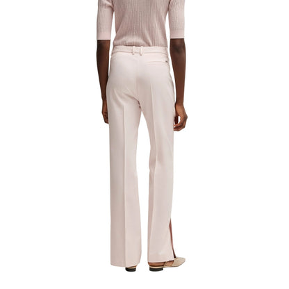 Peach - Back - Boss Womens-Ladies Terela Straight Leg Chinos