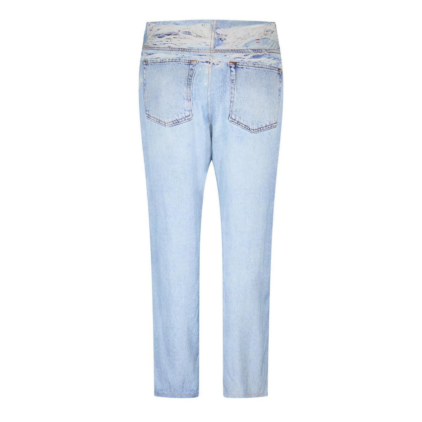 Blue Denim - Back - Diesel Womens-Ladies P-Sarky 5 Pockets Straight Leg Jeans