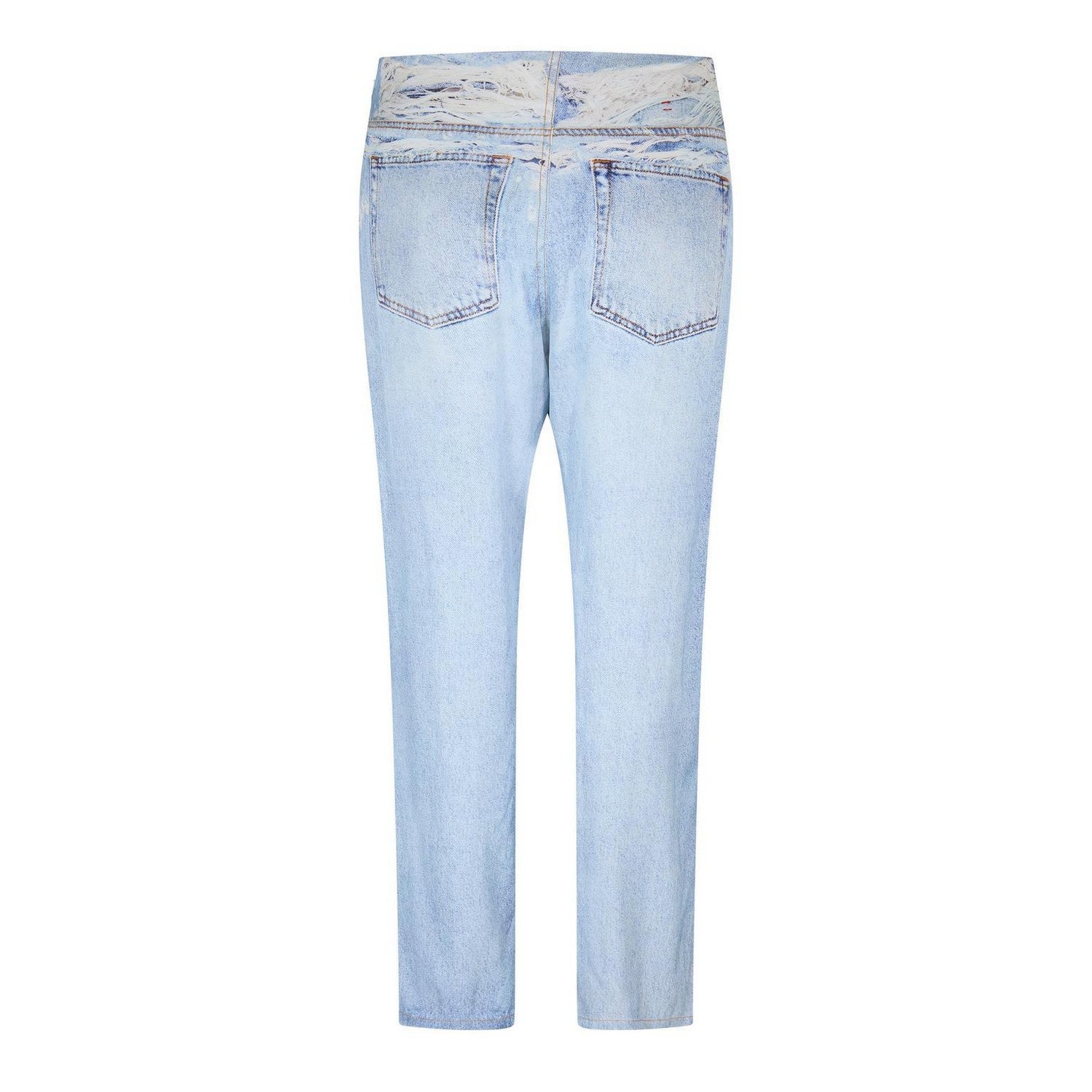 Blue Denim - Back - Diesel Womens-Ladies P-Sarky 5 Pockets Straight Leg Jeans