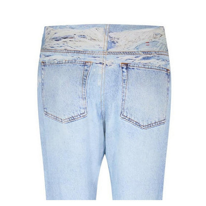 Blue Denim - Lifestyle - Diesel Womens-Ladies P-Sarky 5 Pockets Straight Leg Jeans