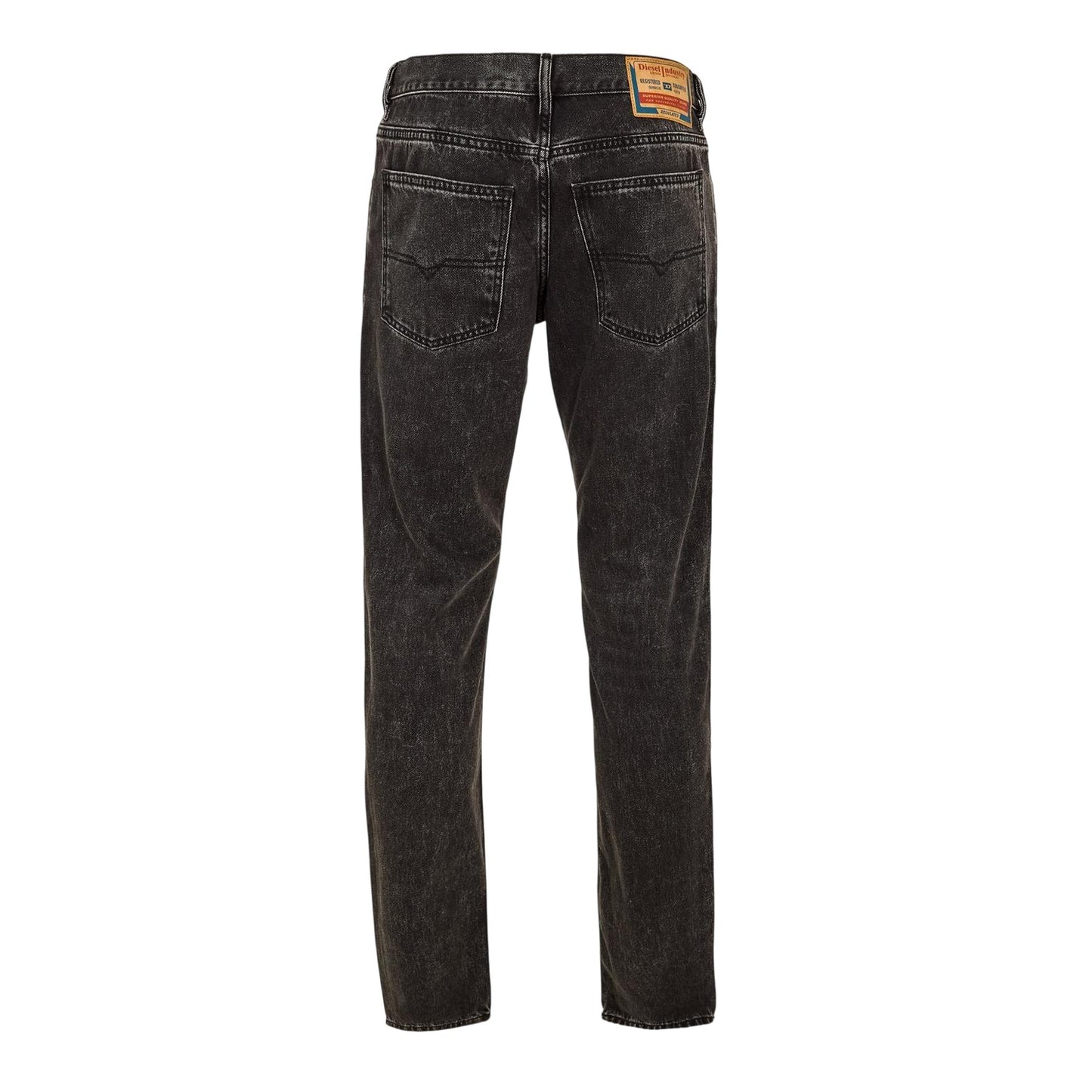 Black-Grey - Back - Diesel Mens 1995 Denim Straight Leg Jeans