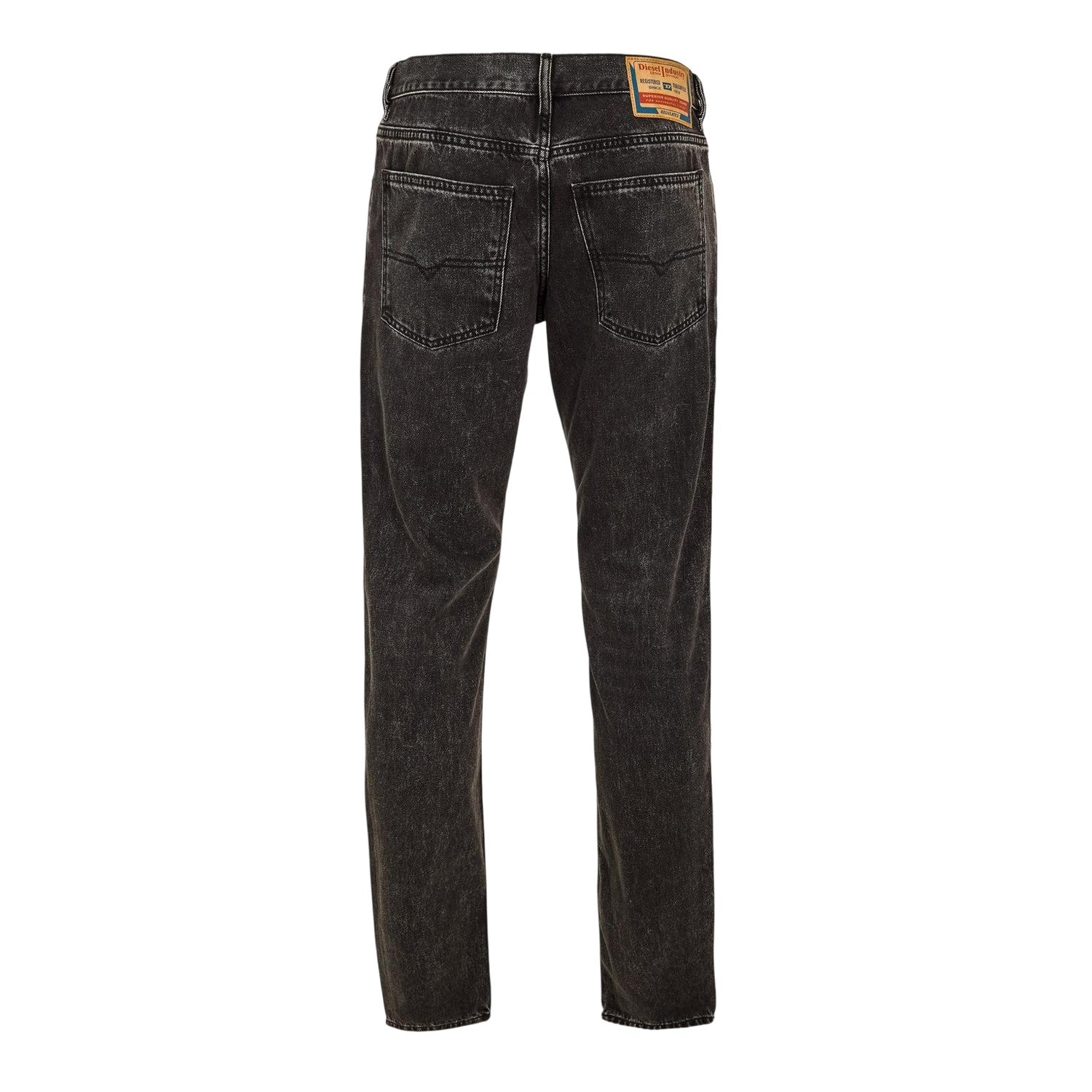 Black-Grey - Back - Diesel Mens 1995 Denim Straight Leg Jeans