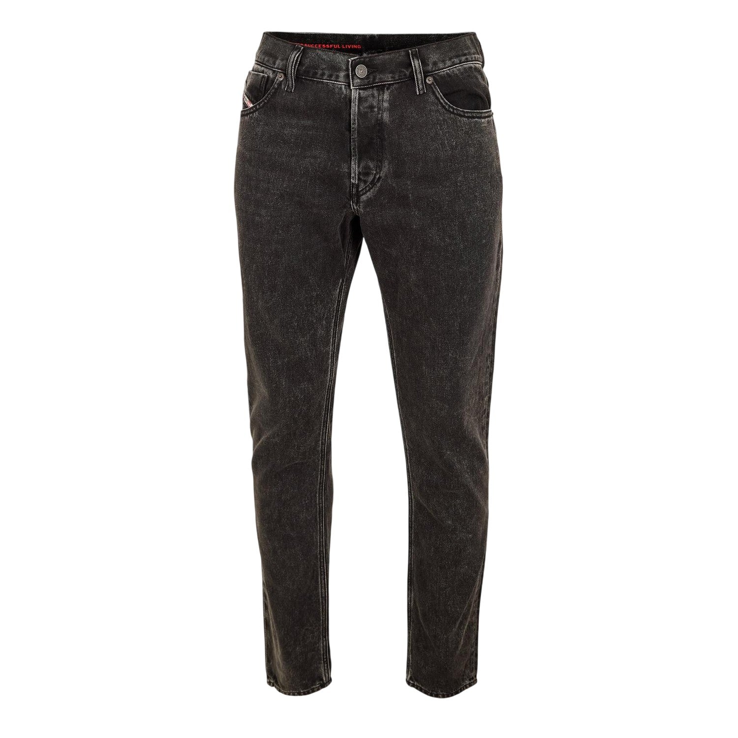 Black-Grey - Front - Diesel Mens 1995 Denim Straight Leg Jeans