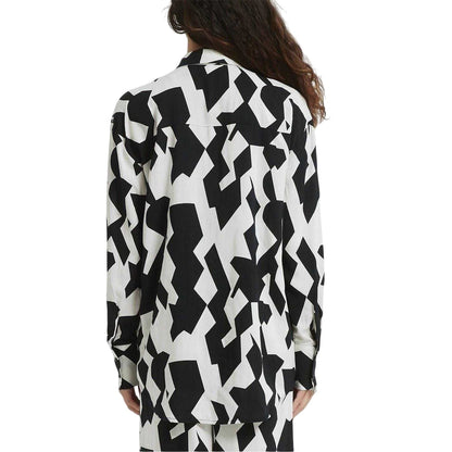 Black-White - Back - Be You Womens-Ladies Monochrome Shirt