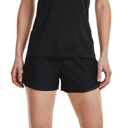 Black - Front - Under Armour Womens-Ladies Play Up 2.0 Shorts