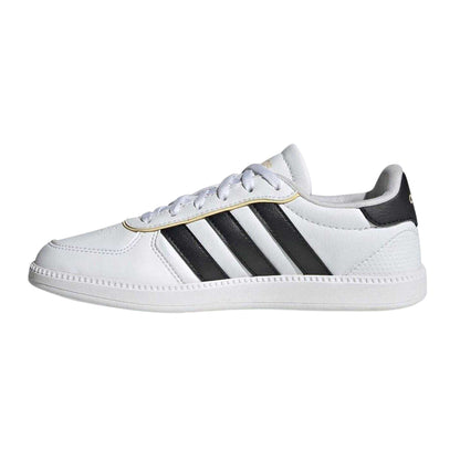 White-Black - Side - Adidas Mens Breaknet Sleek Trainers